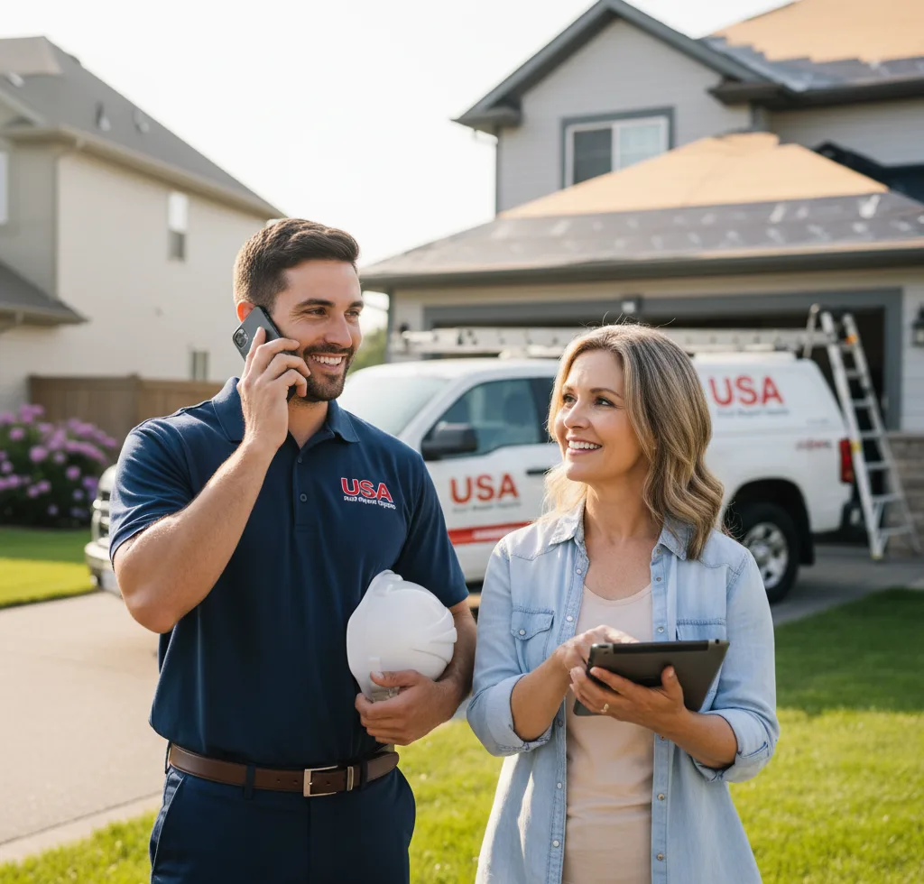 USA Roof Repair Experts customer support in Hutchins